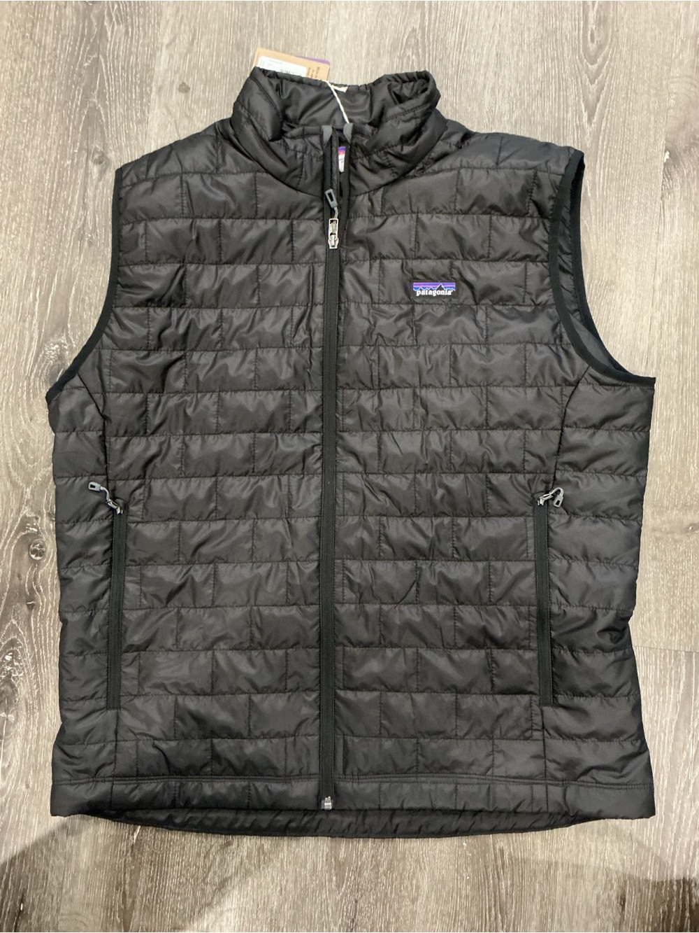 Patagonia Men’s Black Quilted Nano Puff Insulated Vest,XL NWT